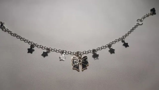 Elegant Star Charm Bracelet – Minimalist Bow Chain Jewelry